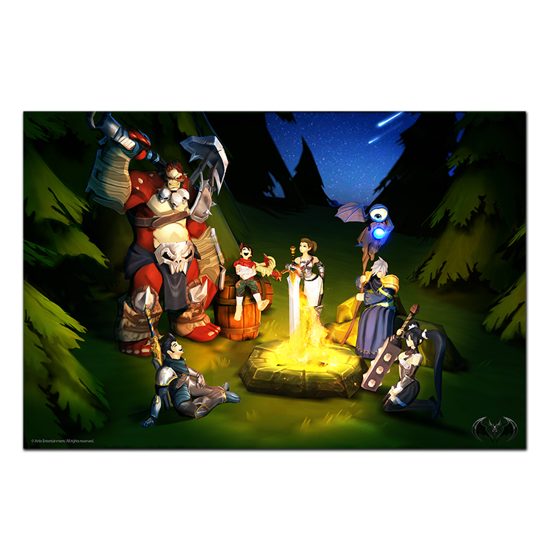Adventurer's Campfire - Collector's Print Collector's Prints - Heromart