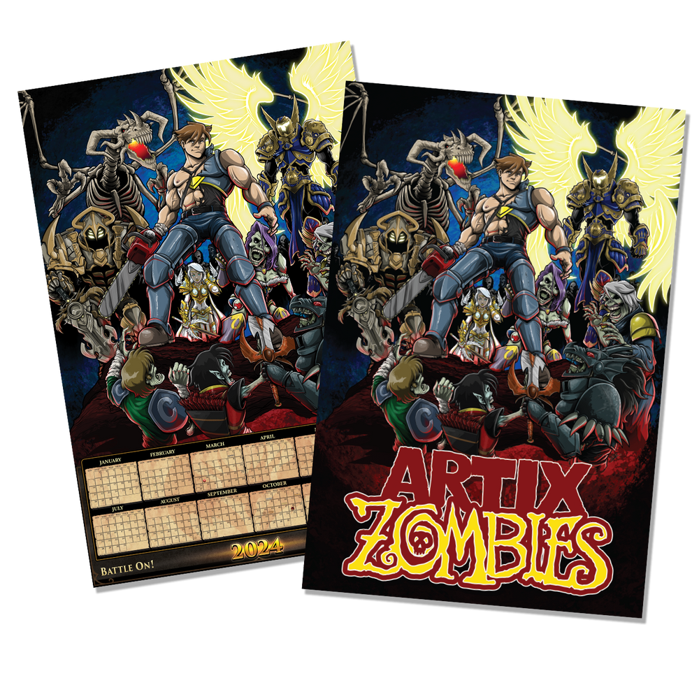 2024 Artix Calendar "This Game is Undead" - Poster Posters - Heromart