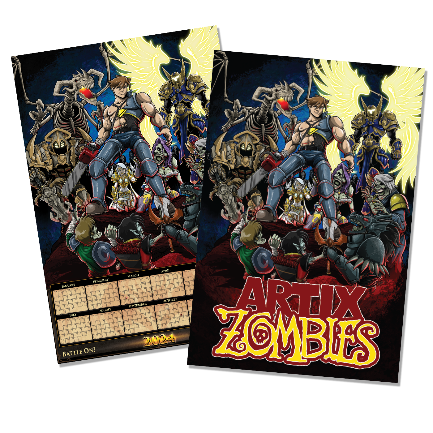 2024 Artix Calendar "This Game is Undead" - Poster Posters - Heromart