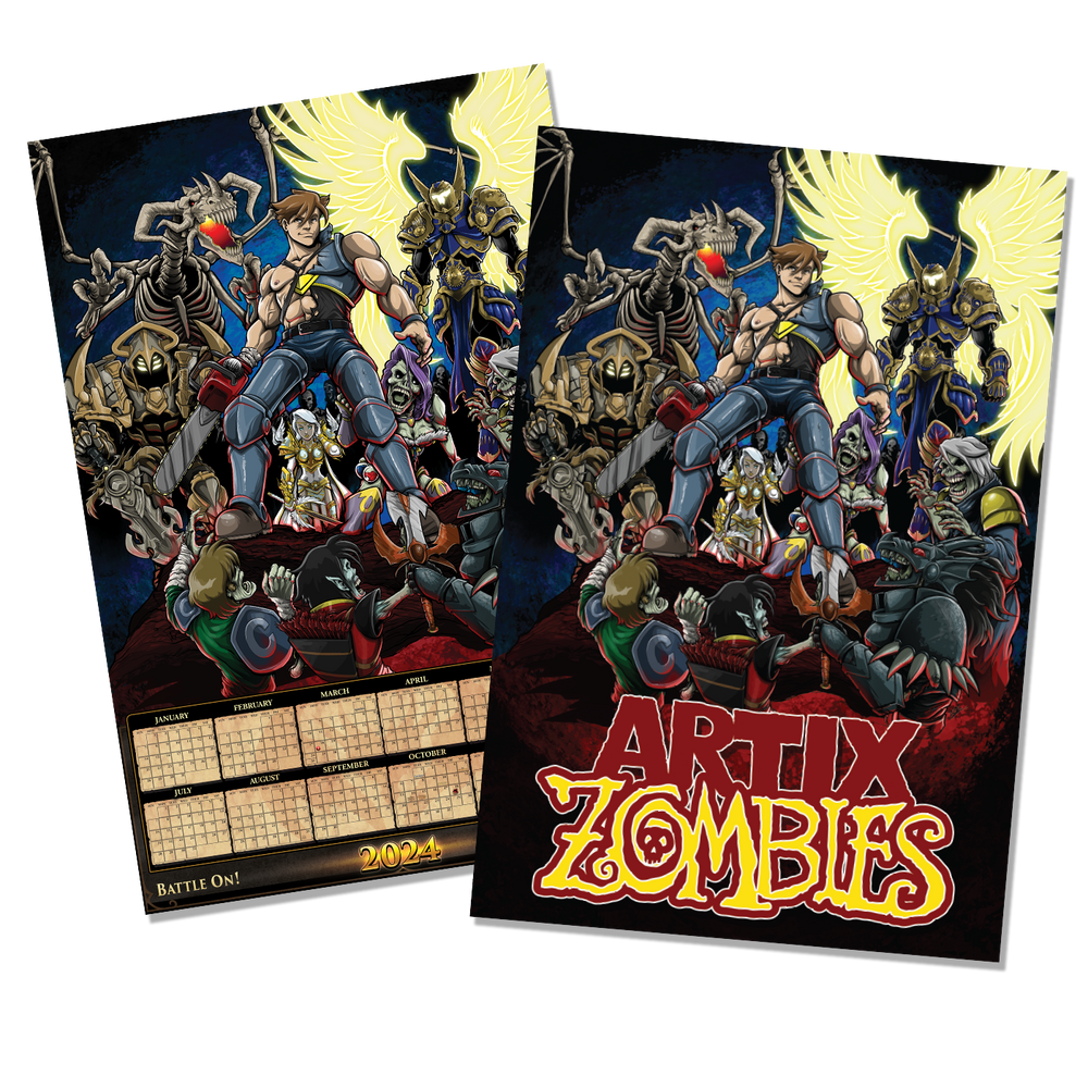 2024 Artix Calendar "This Game is Undead" Poster Heromart