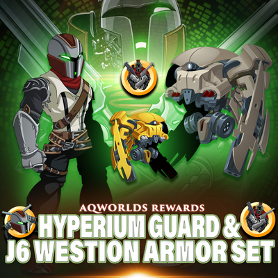 Golden Hyperium Guard Armor - Combo