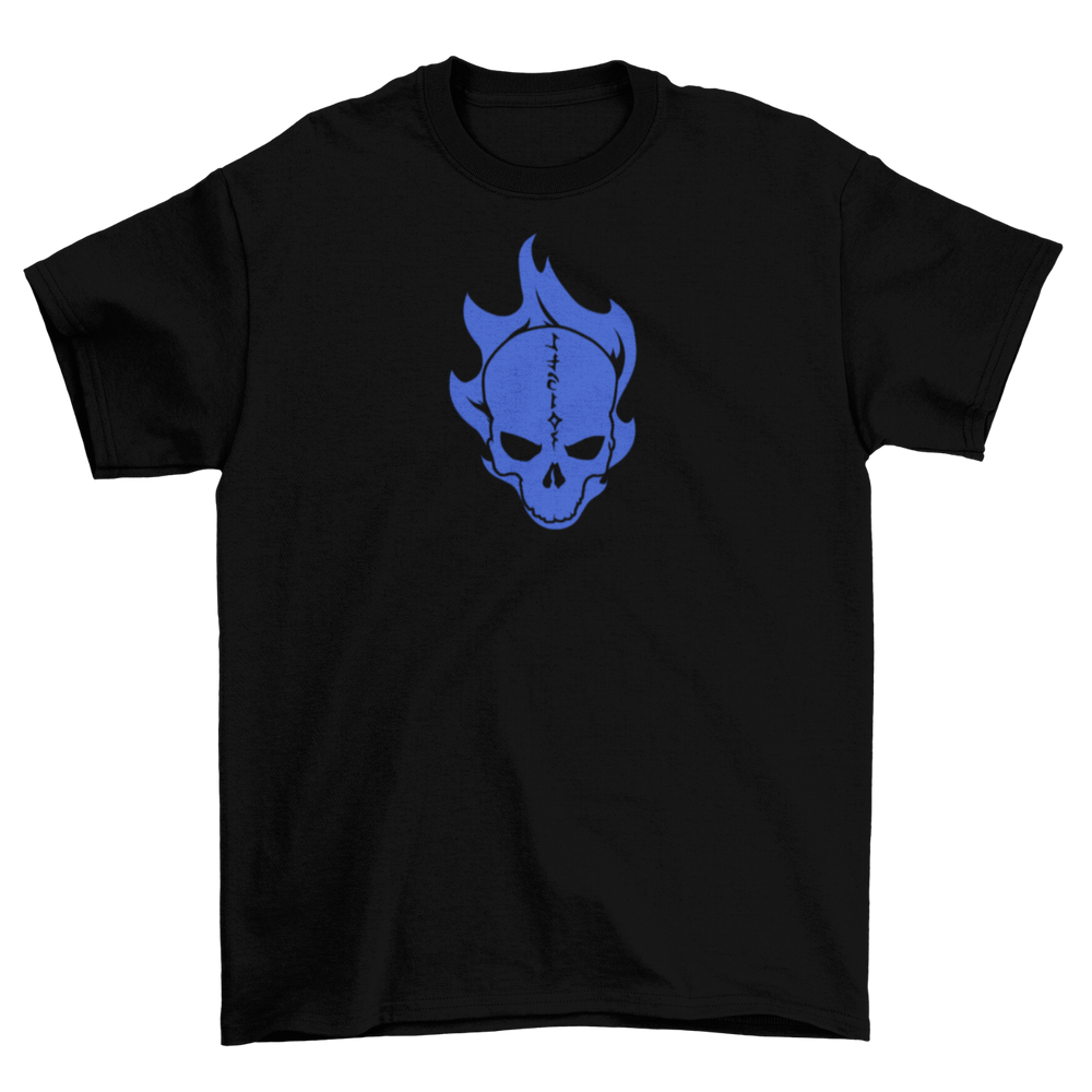 Camp Gonnagetcha Cabin Blue Skulls - T-Shirt