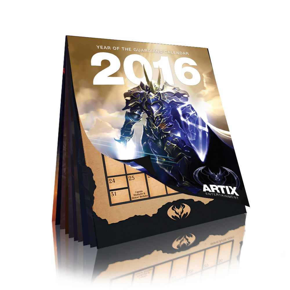 2016 Calendar "Year of the Guardians" Calendars - Heromart
