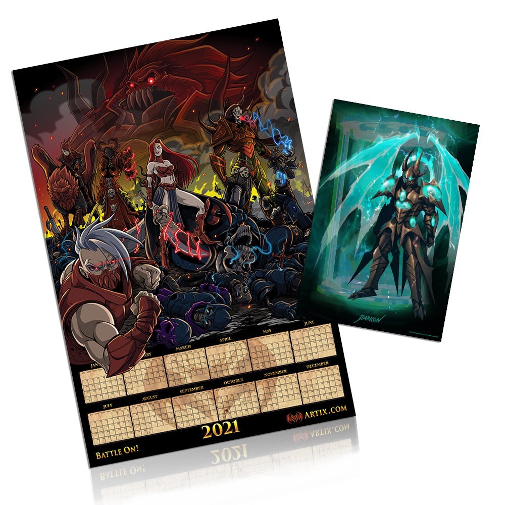 2021 Artix Calendar "ShadowScythe" Poster Heromart